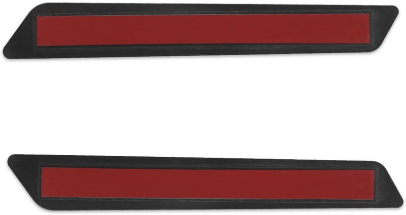 SWESGI Saddlebag Reflector Inserts for Harley Saddle Bag Latch Cover for Touring Street Electra Road Glide 2014-2024 (Red Reflectors) - Image 2